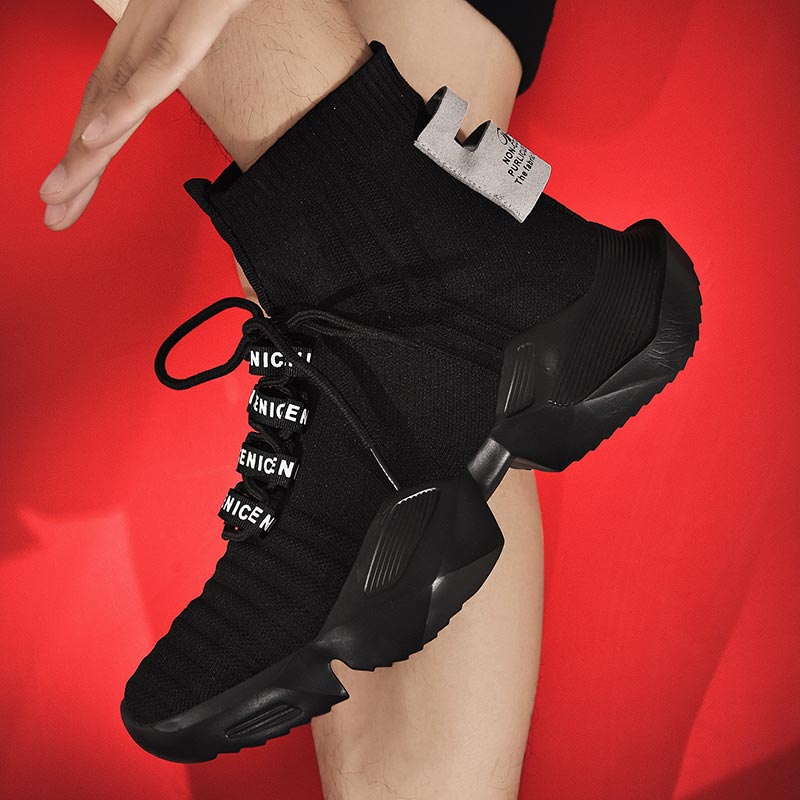 Streetwear Brand From Japan - Plus Size Hightop High-soled Men Sport