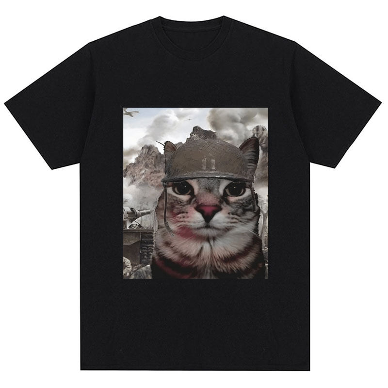 Streetwear Brand Cat - Thousand Yard Stare Cat Summer American