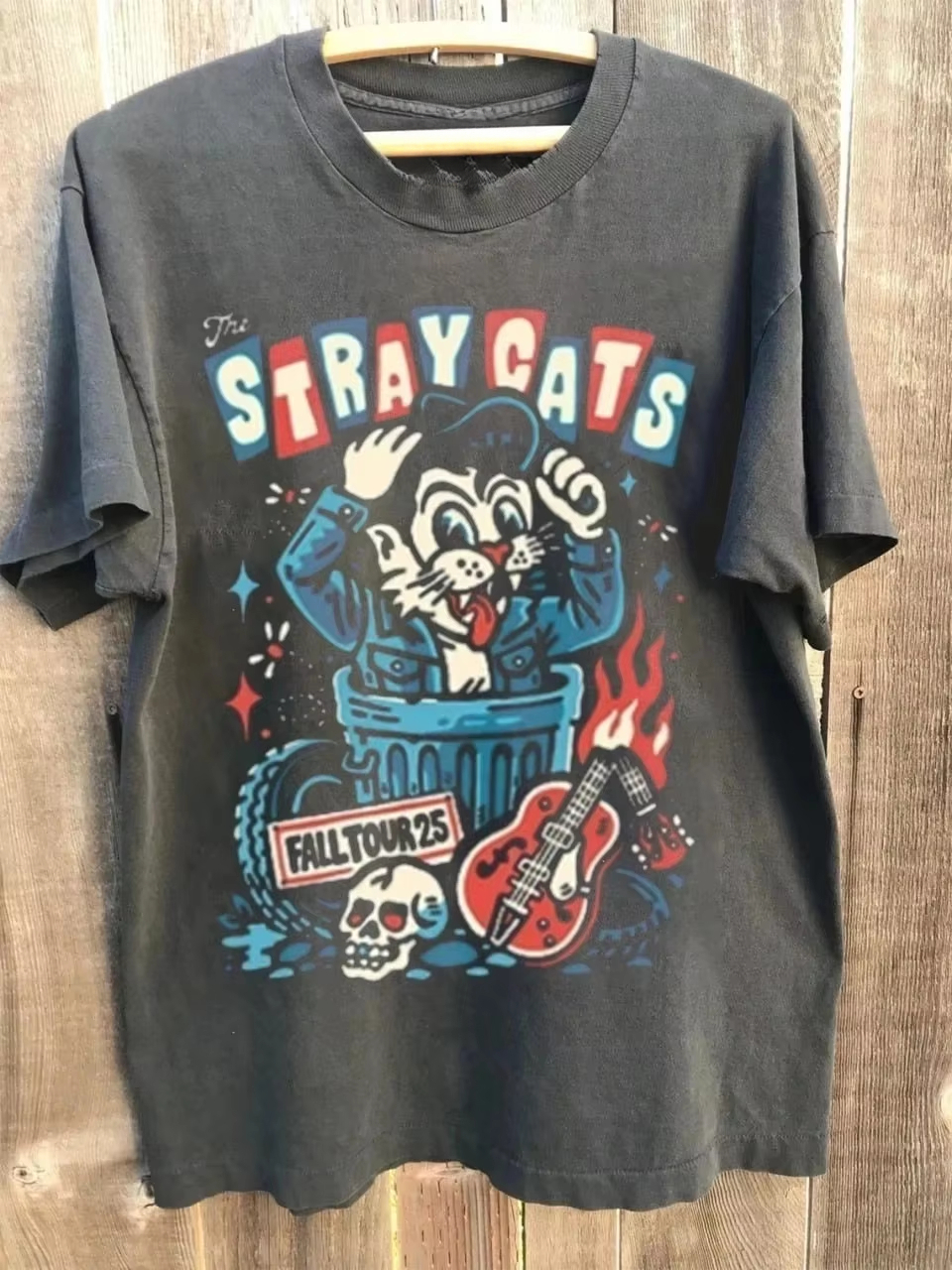 Streetwear Brand Cat - Stray Cats 2026 Tour Classic Band