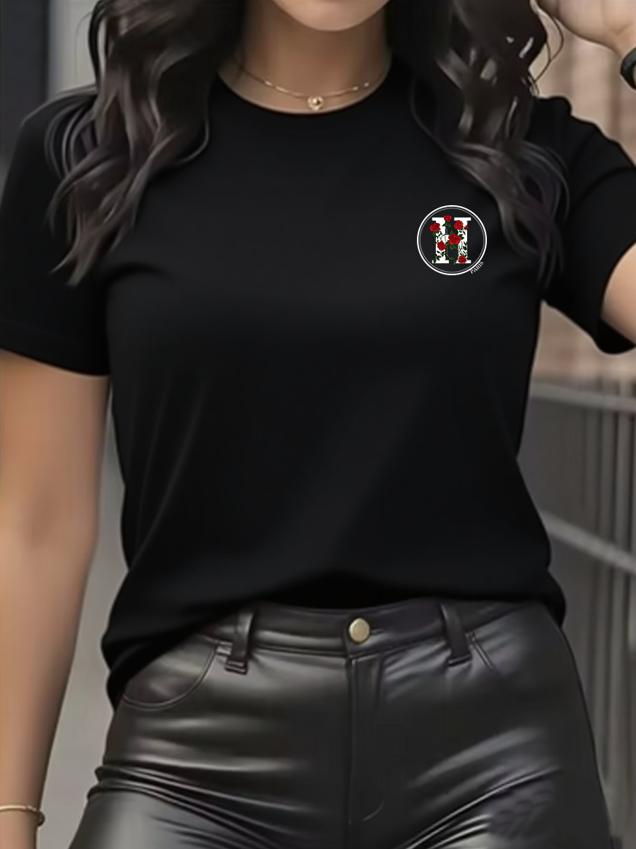 Women's T-Shirt Leisure Fashio - Streetwear Brand Tees บทวิจารณ์และราคา