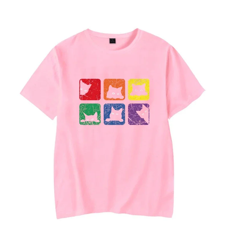 Short Sleeve Tees Men's T-shir - Streetwear Brand Cat บทวิจารณ์และราคา