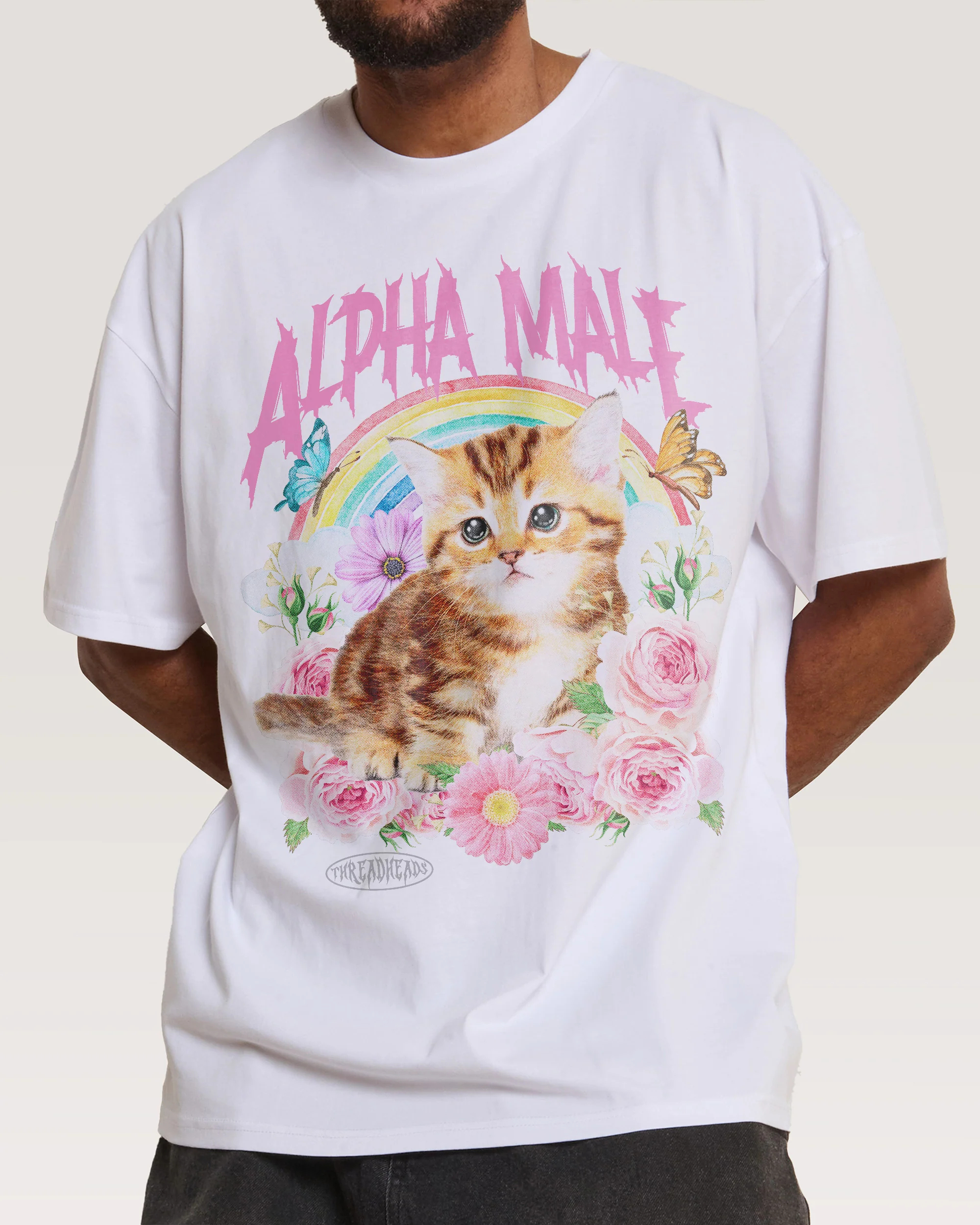 Alpha Male Fun Cute Cat Illust - Streetwear Brand Cat บทวิจารณ์และราคา
