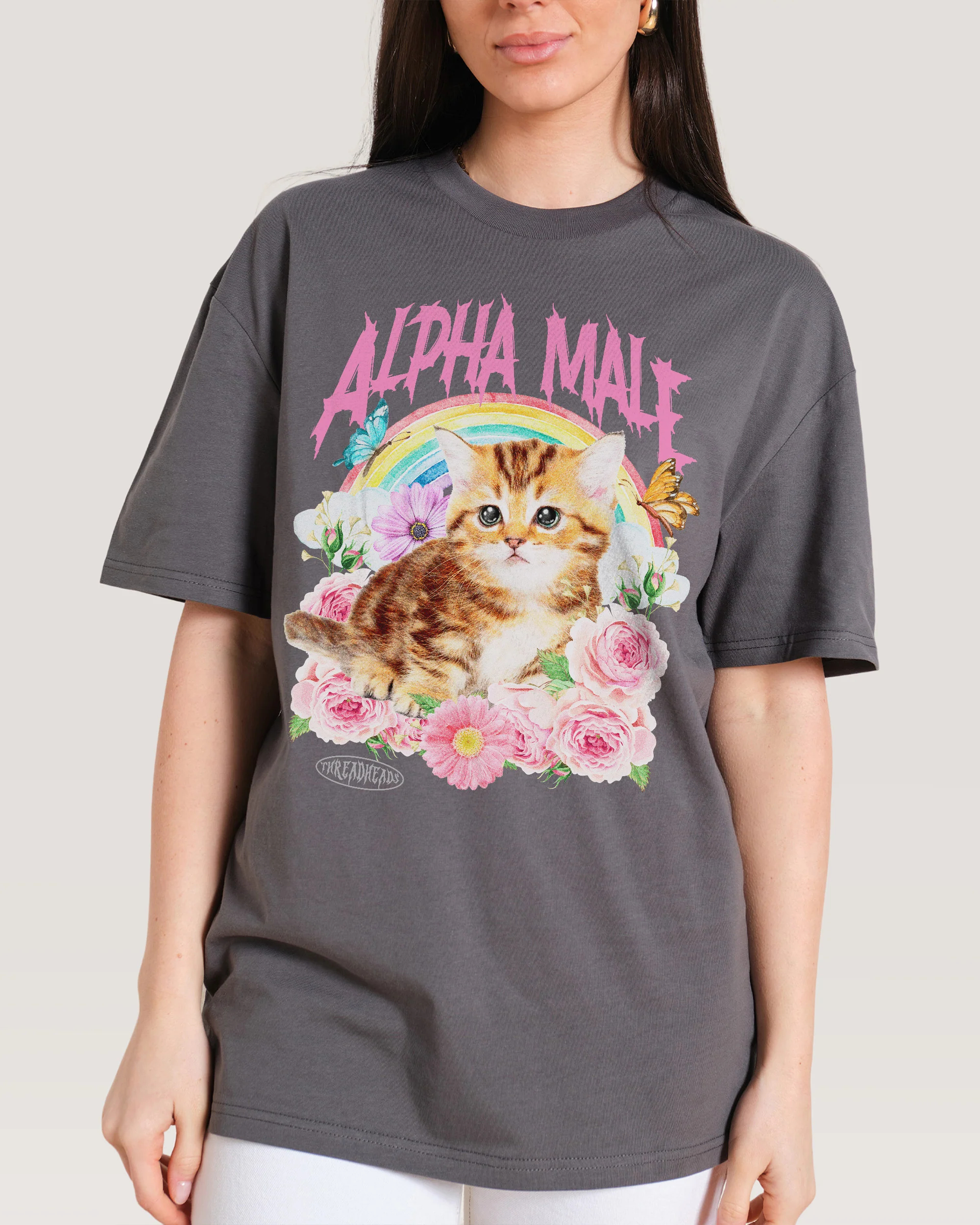 Alpha Male Fun Cute Cat Illust - Streetwear Brand Cat บทวิจารณ์และราคา