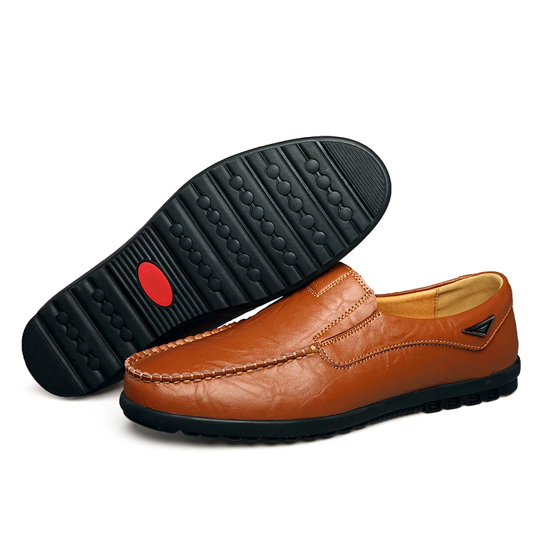 man shoes Genuine Leather Men  - Streetwear Brand Luxury บทวิจารณ์และราคา