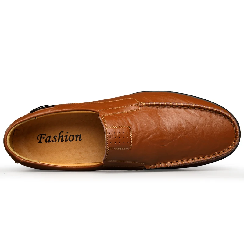 man shoes Genuine Leather Men  - Streetwear Brand Luxury บทวิจารณ์และราคา