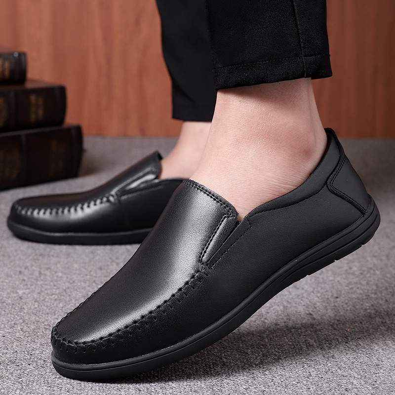Genuine Leather Men Shoes Luxu - Streetwear Brand Luxury บทวิจารณ์และราคา