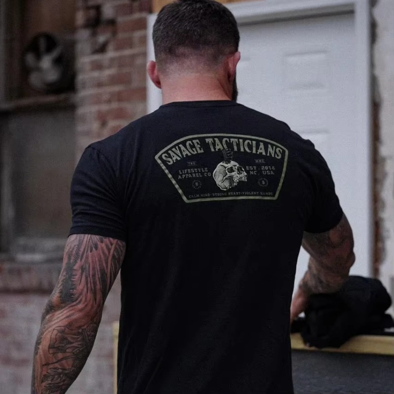 Fashion Brand Print Man T-shir - Streetwear Brand Tees บทวิจารณ์และราคา