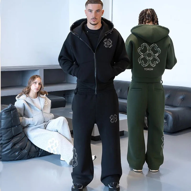 Spring Autumn Oversized 4 Leaf - Streetwear Zipper บทวิจารณ์และราคา