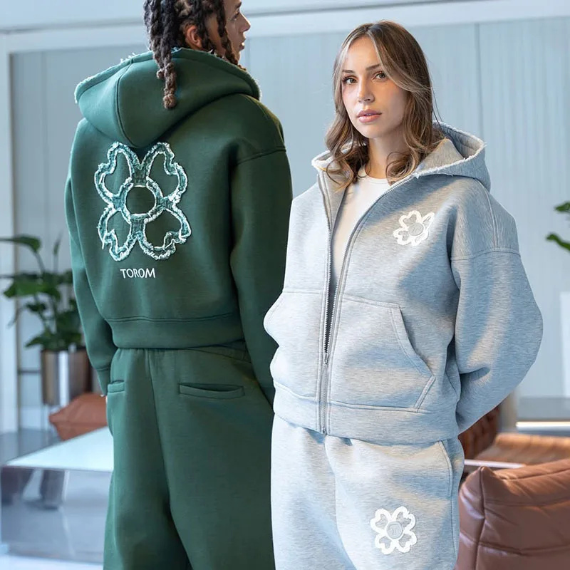 Spring Autumn Oversized 4 Leaf - Streetwear Zipper บทวิจารณ์และราคา