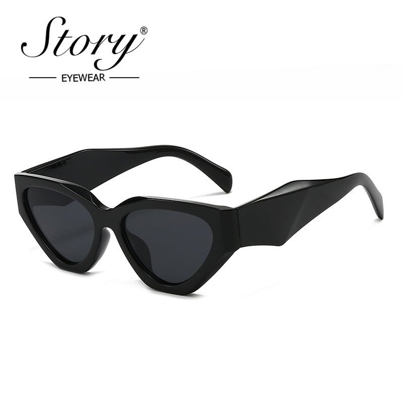STORY Trendy Large Cat Eye Sun - Streetwear Brand Cat บทวิจารณ์และราคา