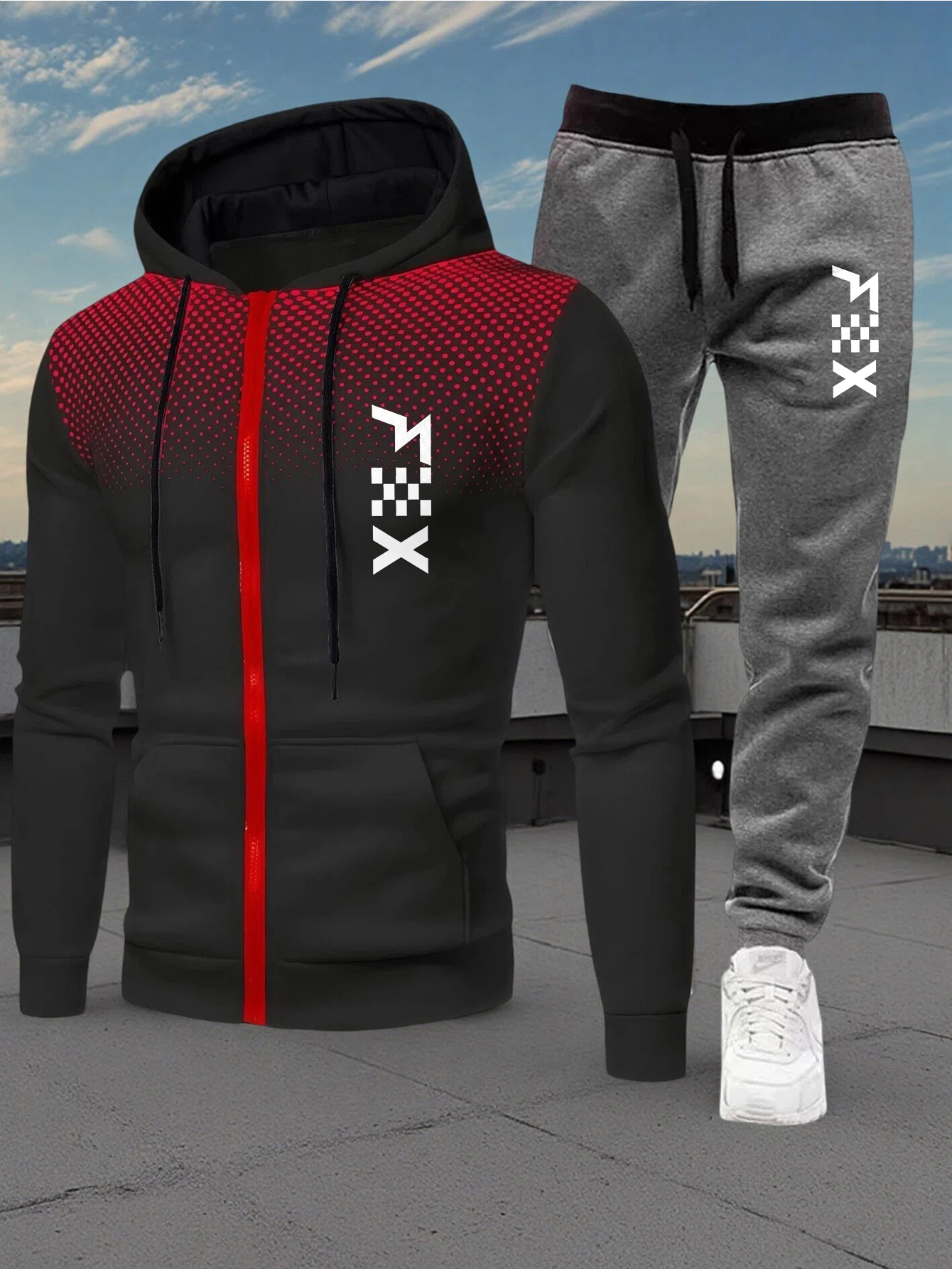 Hot Sales Mens Tracksuit Print - Streetwear Zipper บทวิจารณ์และราคา