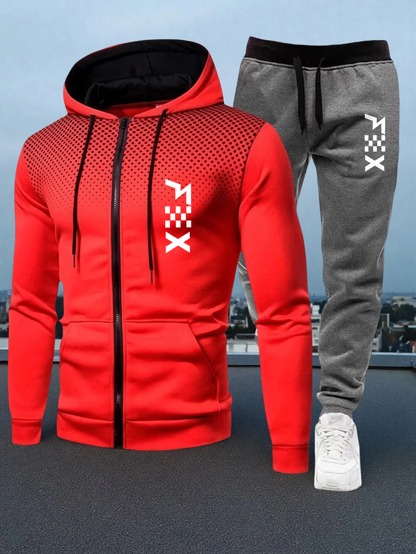 Hot Sales Mens Tracksuit Print - Streetwear Zipper บทวิจารณ์และราคา