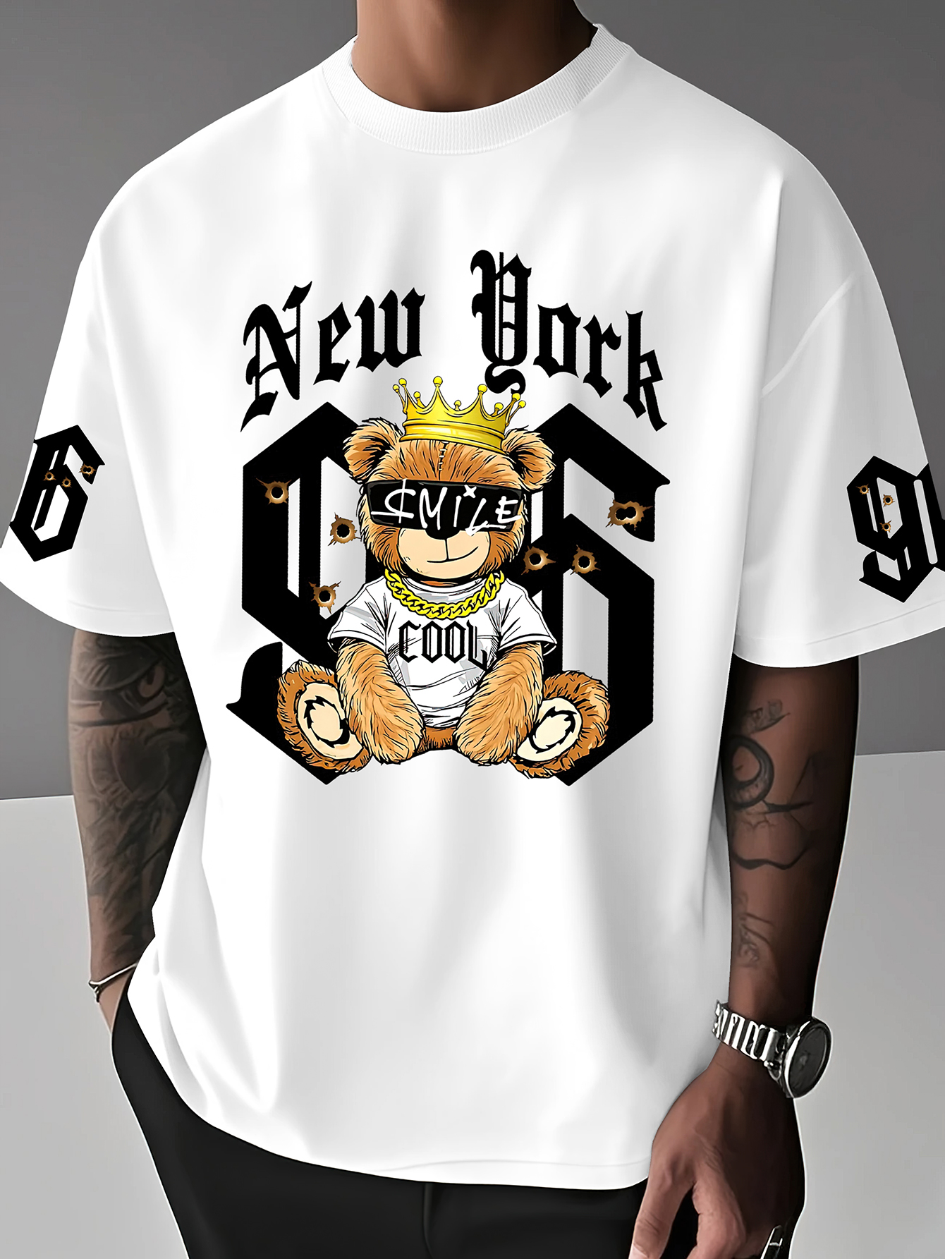 Men's Oversized New York Hip H - Gothic Streetwear Brand บทวิจารณ์และราคา