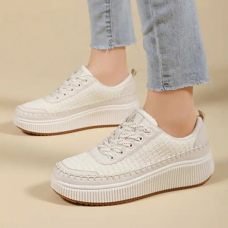 Brown Shoes Woman Flats Autumn - Streetwear Brand Expensive บทวิจารณ์และราคา