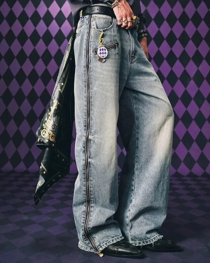 Y2K Streetwear Men Hip Hop Har - Streetwear Zipper บทวิจารณ์และราคา