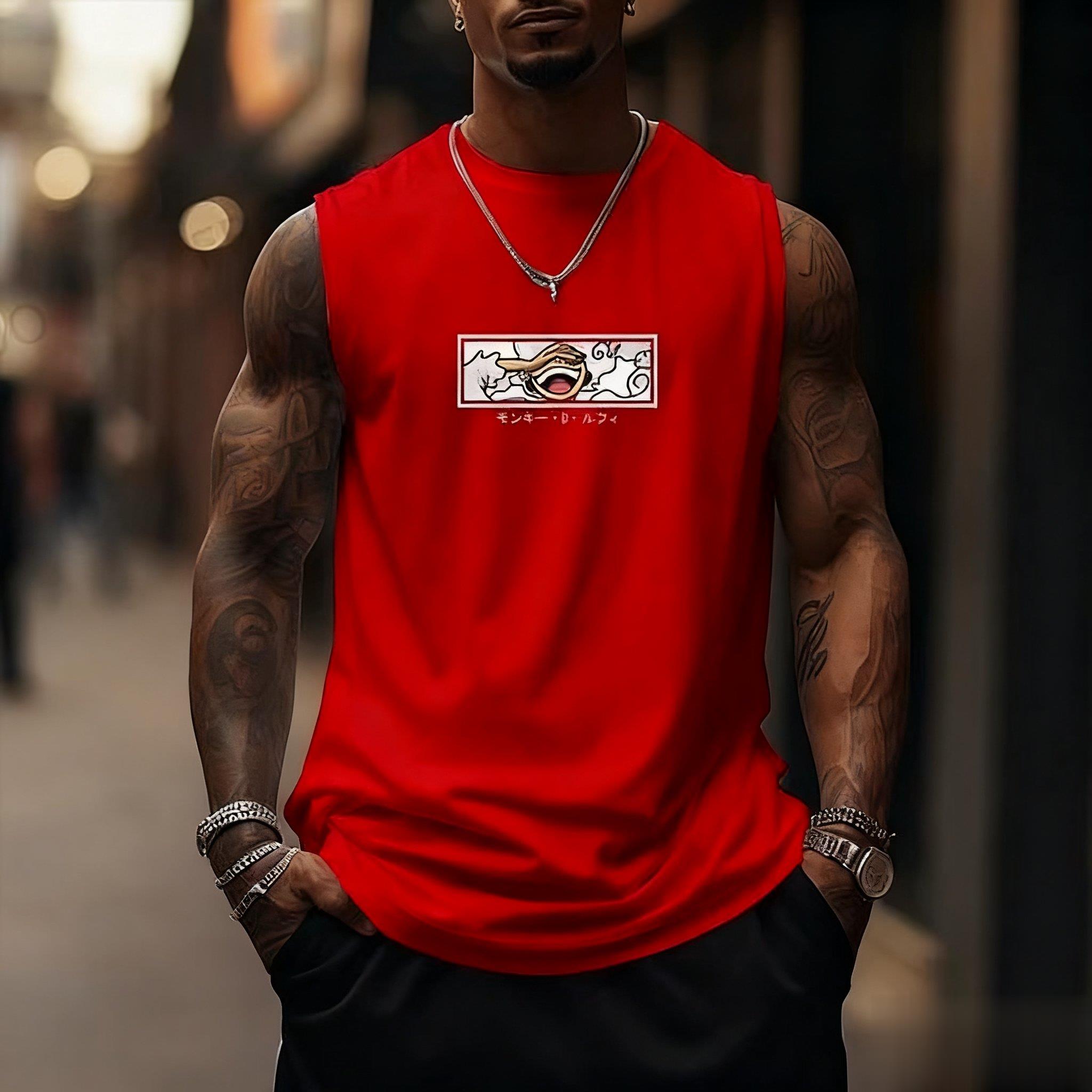 One Piece Luffy Gear 5 Tank To - Good Streetwear Brand บทวิจารณ์และราคา