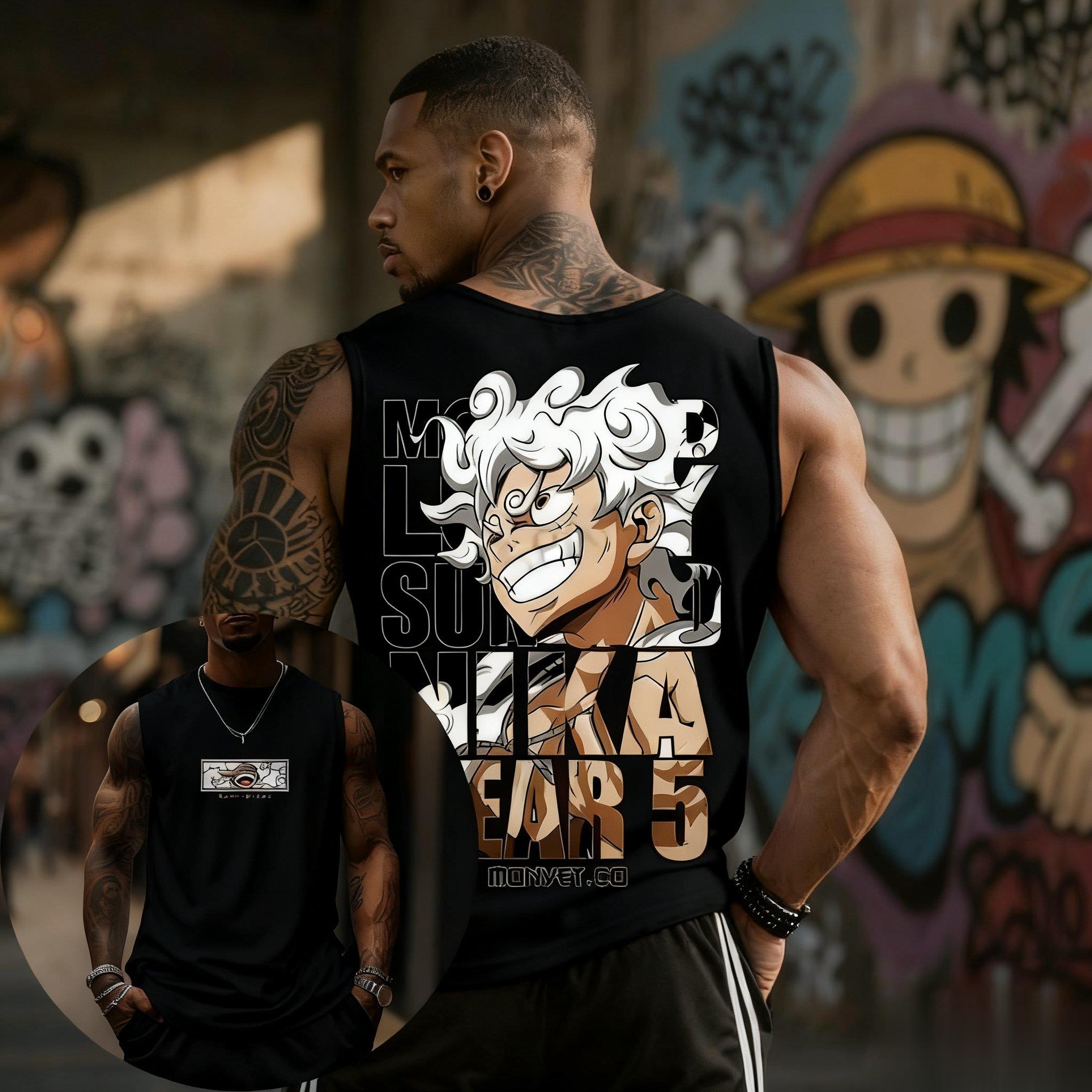 One Piece Luffy Gear 5 Tank To - Good Streetwear Brand บทวิจารณ์และราคา