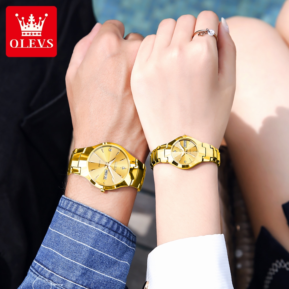 OLEVS TOP Brand Gold Watches f - Streetwear Brand Luxury บทวิจารณ์และราคา