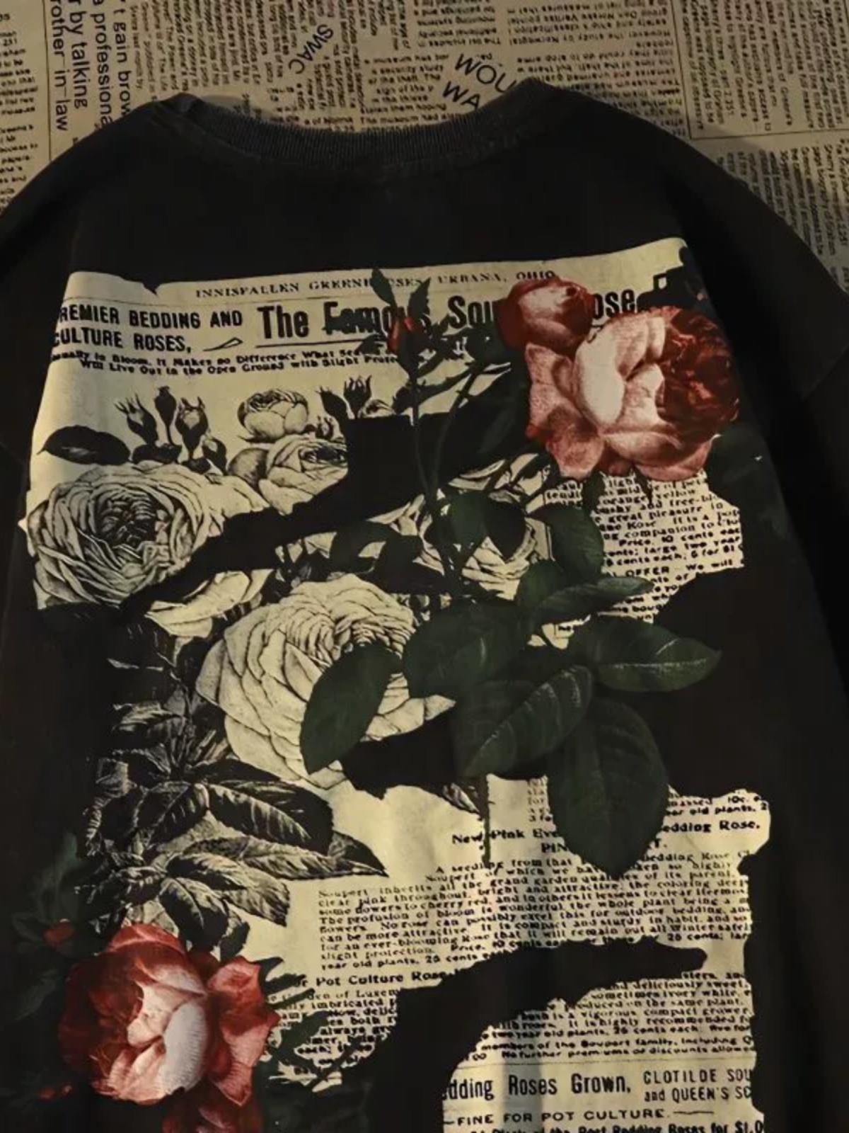 New 2025 Rose Short-sleeved Am - Streetwear Brand Niche บทวิจารณ์และราคา