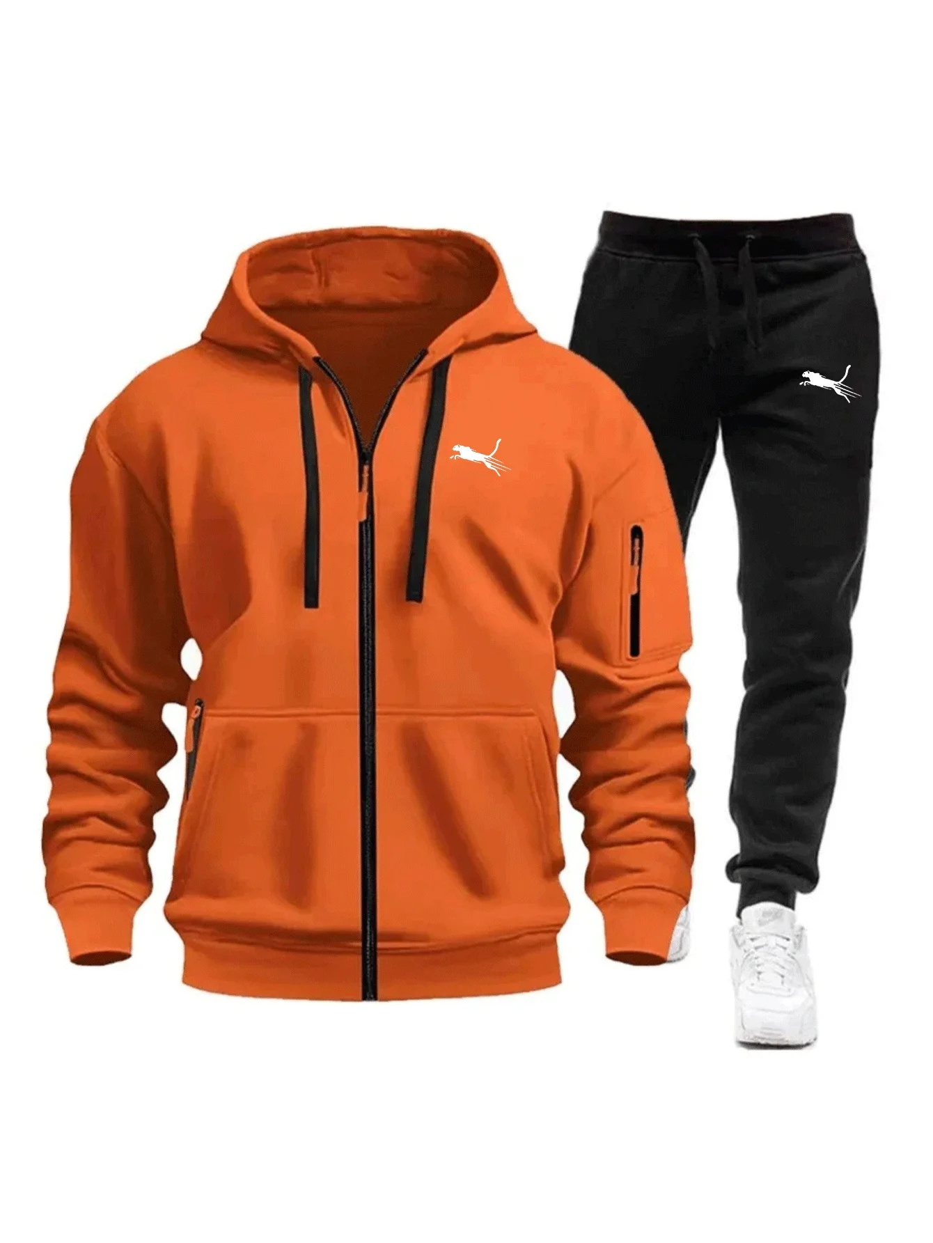 Men Casual Sweatshirt Suit Dai - Streetwear Zipper บทวิจารณ์และราคา