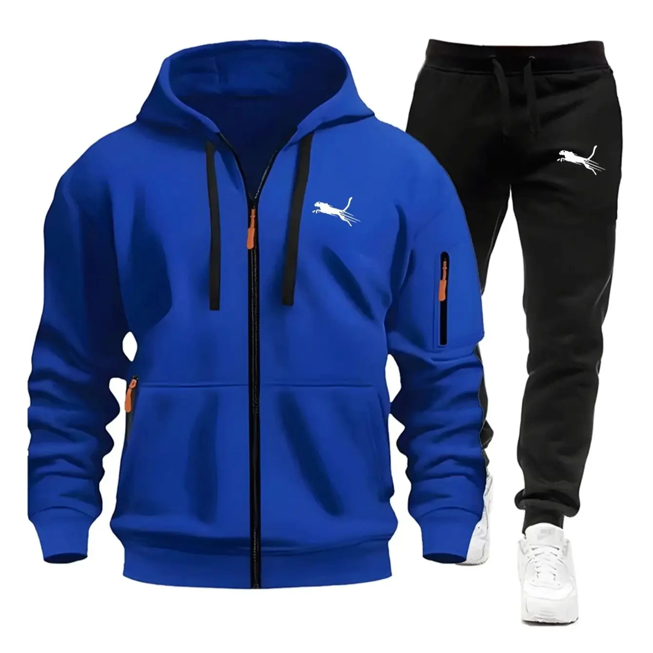 Men Casual Sweatshirt Suit Dai - Streetwear Zipper บทวิจารณ์และราคา