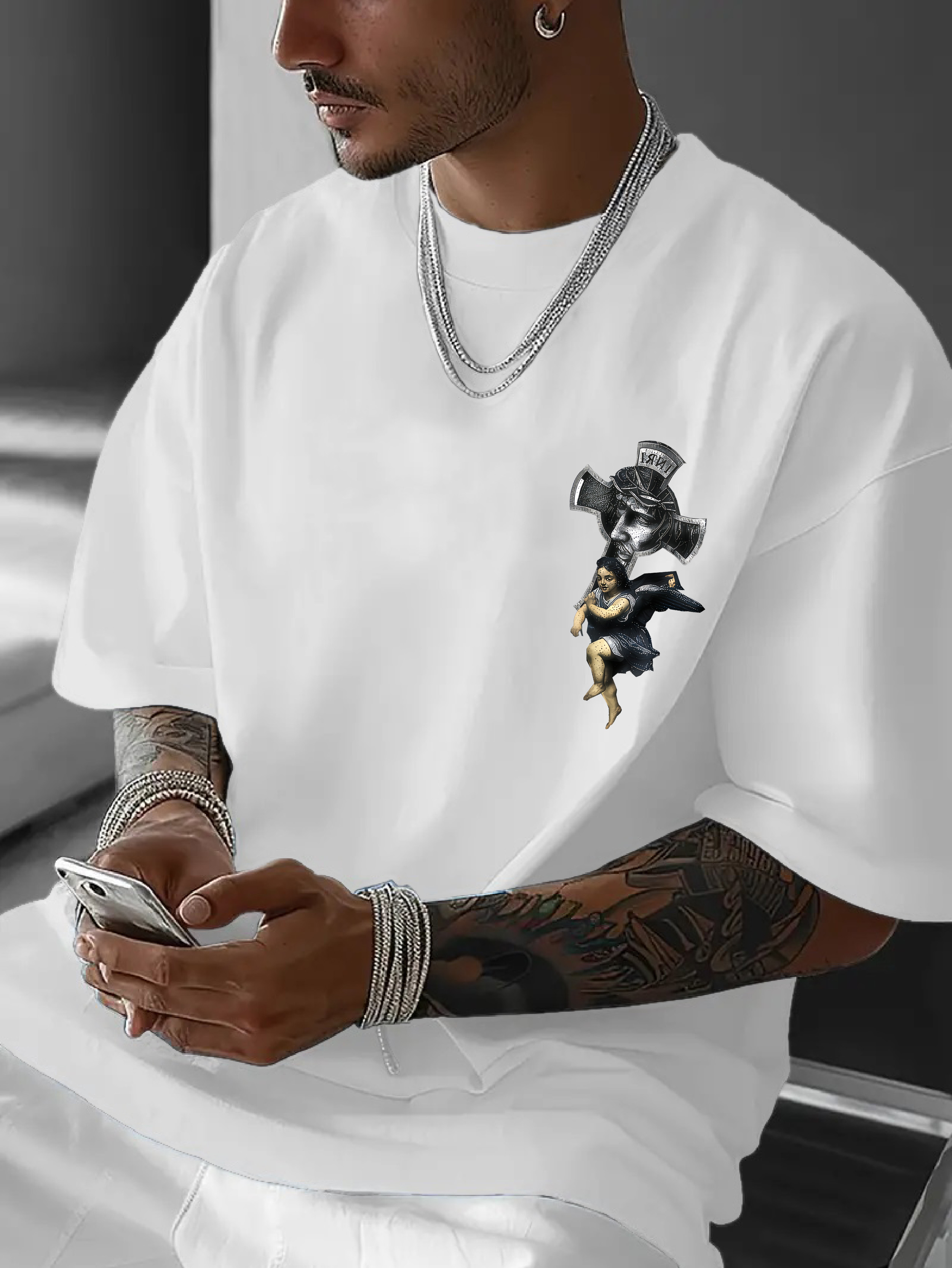 Men's Oversized Gothic Christi - Gothic Streetwear Brand บทวิจารณ์และราคา