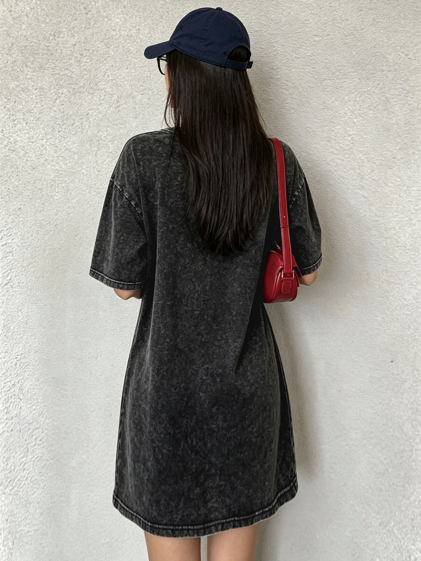 Vintage Washed Distressed T-Sh - Streetwear Brand Cat บทวิจารณ์และราคา