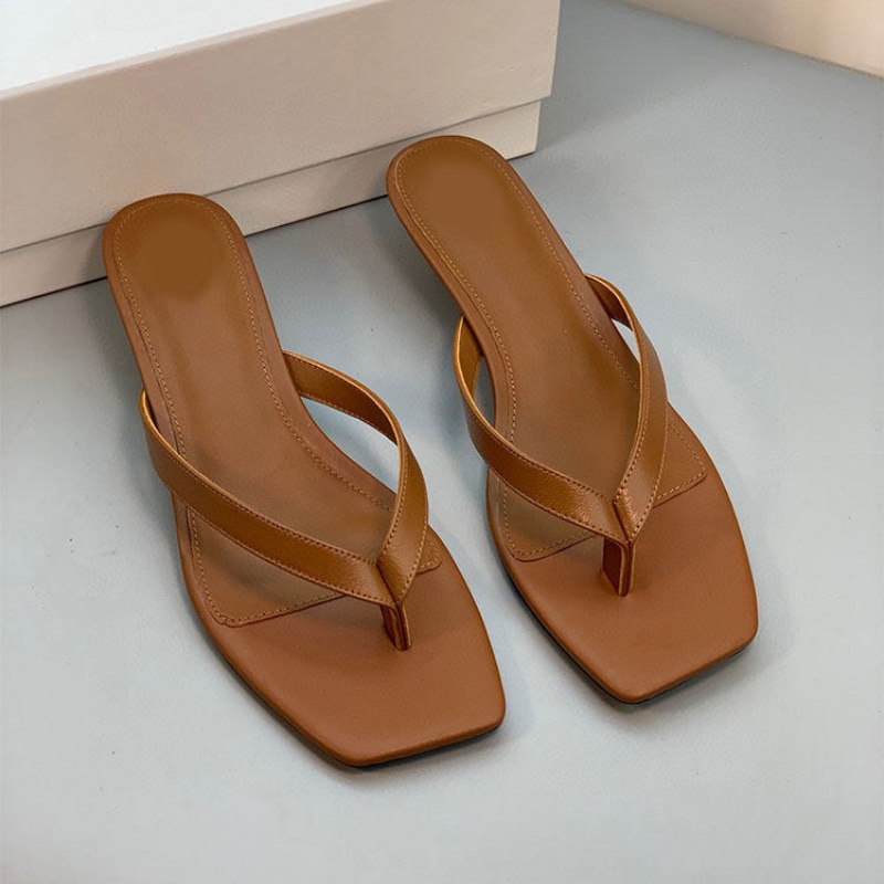 Luxury Brand Leather Heeled Fl - Streetwear Brand Luxury บทวิจารณ์และราคา