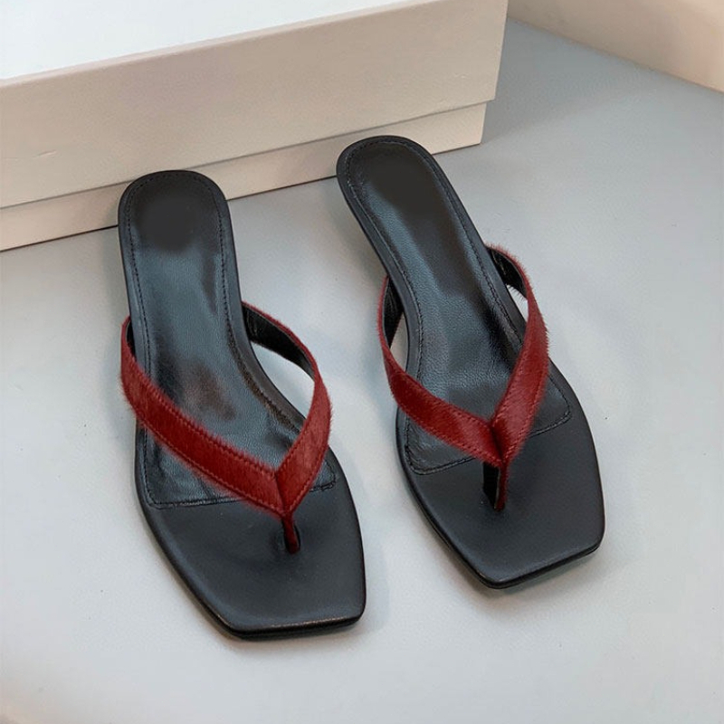 Luxury Brand Leather Heeled Fl - Streetwear Brand Luxury บทวิจารณ์และราคา