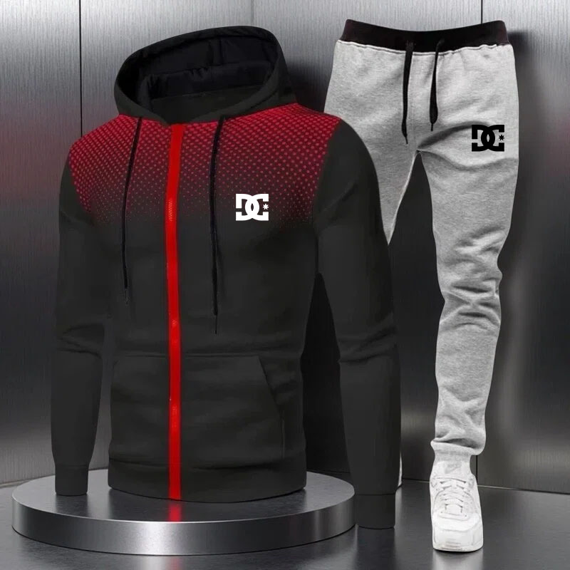 Men's hooded sweatshirt and sw - Streetwear Zipper บทวิจารณ์และราคา