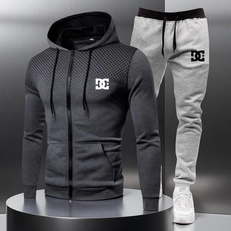 Men's hooded sweatshirt and sw - Streetwear Zipper บทวิจารณ์และราคา