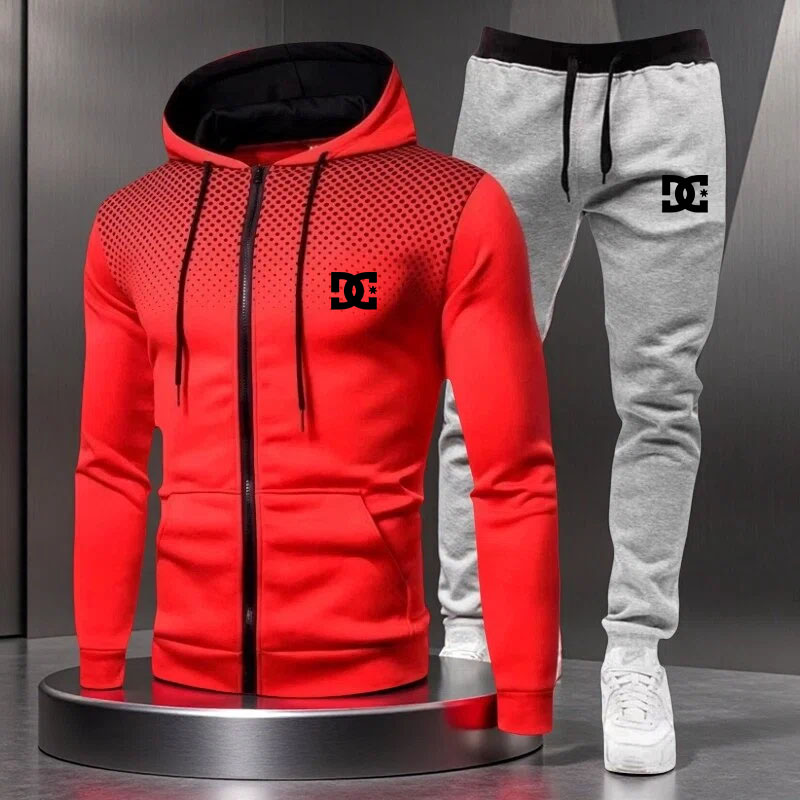 Men's hooded sweatshirt and sw - Streetwear Zipper บทวิจารณ์และราคา