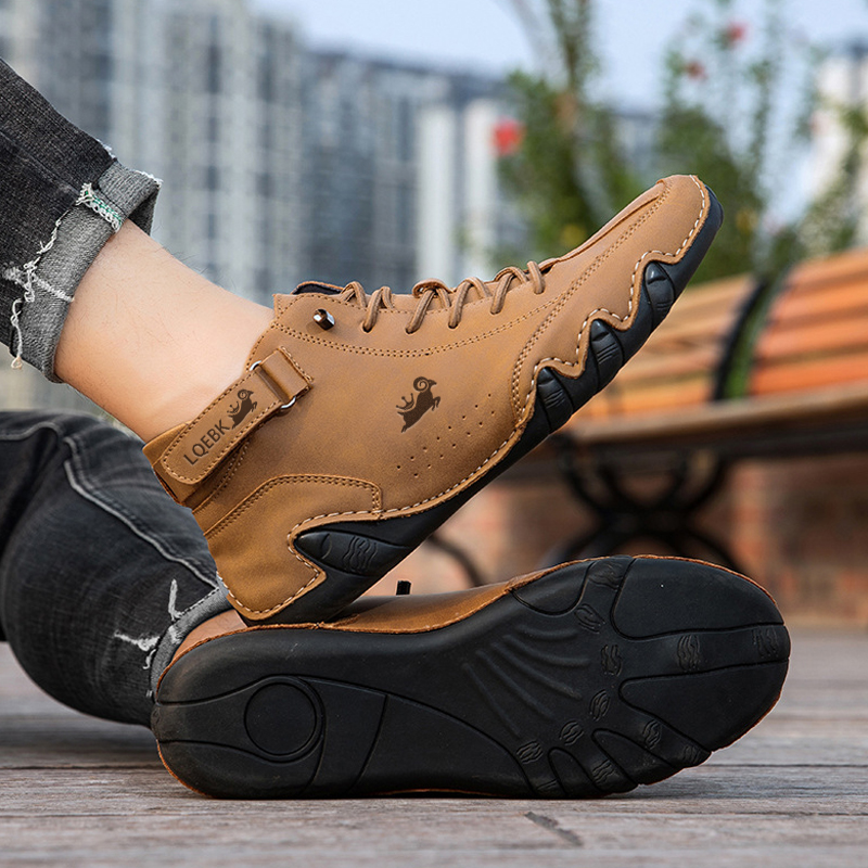 Leather Shoes for Men Casual S - Streetwear Brand Luxury บทวิจารณ์และราคา