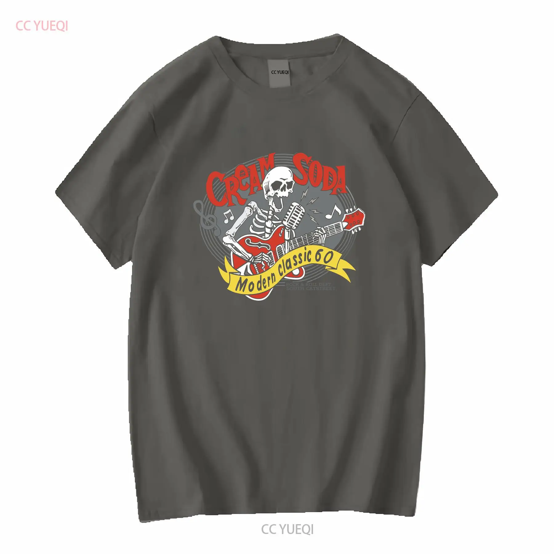 Cream Soda Rock Roll T shirt J - Streetwear Brand Tees บทวิจารณ์และราคา